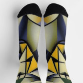 Abstracte Zen Cubist Socks Sokken (Top)