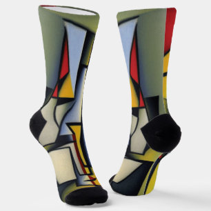 Abstracte Zen Cubist Socks Sokken