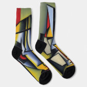 Abstracte Zen Cubist Socks Sokken (Rechts)