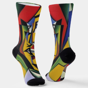 Abstracte Zen Cubist Socks Sokken