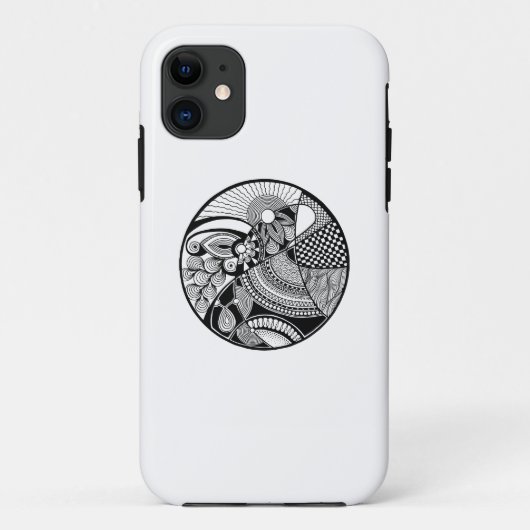 Abstracte Zendala over cirkel Case-Mate iPhone Case (Achterkant)