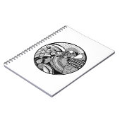 Abstracte Zendala over cirkel Notitieboek (Linkerzijde)