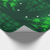 Abstracte zeven danserende paarden - Groen Groen Cadeaupapier (Hoek)