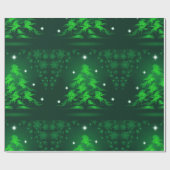 Abstracte zeven danserende paarden - Groen Groen Cadeaupapier (Vlak)