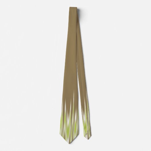Abstracte Zig Zag Khaki, tweezijdig vuurwerk en re Stropdas (Voorkant)