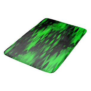 Abstracte zigzag, verkregen door zwarte en groene badmat