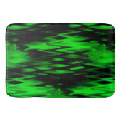 Abstracte zigzag, verkregen door zwarte en groene  badmat (Voorkant)