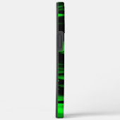 Abstracte zigzag, verkregen door zwarte en groene  Case-Mate iPhone case (Achterkant / Rechts)