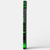 Abstracte zigzag, verkregen door zwarte en groene  Case-Mate iPhone case (Achterkant / Links)