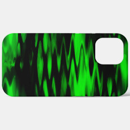 Abstracte zigzag, verkregen door zwarte en groene  Case-Mate iPhone case
