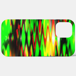 Abstracte zigzag, verkregen rood en groen Case-Mate iPhone case