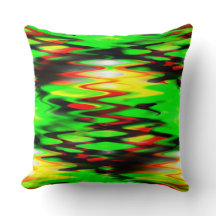 Abstracte zigzag, verkregen rood en groen