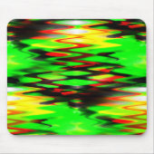 Abstracte zigzag, verkregen rood en groen muismat (Voorkant)