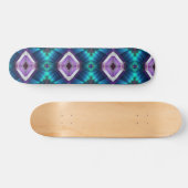 Abstracte Zigzagpatroon Geometrische Kaleidoscoop  Persoonlijk Skateboard (Horizontaal)