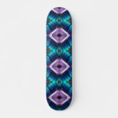 Abstracte Zigzagpatroon Geometrische Kaleidoscoop  Persoonlijk Skateboard (Voorkant)