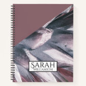 Abstracte zilveranassekieken notitieboek (Voorkant)