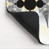 Abstracte zilverfractale kunst muismat (Hoek)