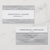 Abstracte zilverVisitekaartjes Visitekaartje (Voorkant / Achterkant)