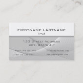 Abstracte zilverVisitekaartjes Visitekaartje (Achterkant)
