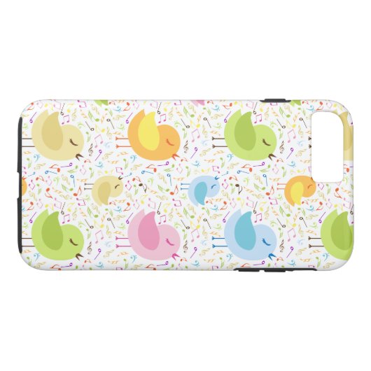 Abstracte zingende kippen Case-Mate iPhone case (Achterkant (Horizontaal))