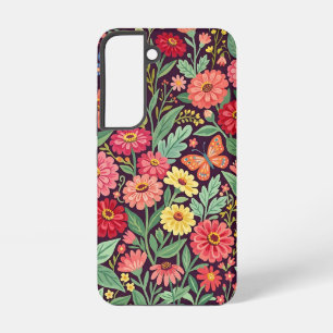 Abstracte Zinnia Vlinder Tuin Samsung Hoezen Galaxy Hoesje
