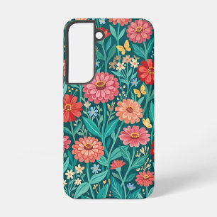 Abstracte Zinnia's Vlinders Samsung Hoesjes Galaxy Hoesje