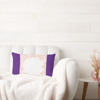 Abstracte zoete roze bloemblaadjes kussenvorm. kussen