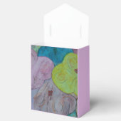 Abstracte zomer bloemendoos bedankdoosjes (Geopend)