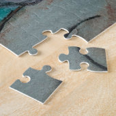 Abstracte zomer Floral Jigzaag Puzzle Legpuzzel (Zijkant)