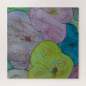 Abstracte zomer Floral Jigzaag Puzzle Legpuzzel (Horizontaal)