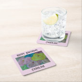 Abstracte zomer op maat gesneden Onderzetter (Insitu)