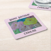 Abstracte zomer op maat gesneden Onderzetter (Schuin)