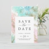 Abstracte zomer sparen de Kaart van de Aankondigin (Staand voorkant)