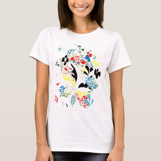 Abstracte zomer t-shirt (Voorkant)