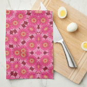 abstracte zomer theedoek (Quarter Fold)