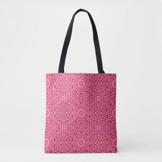 Abstracte zomer tote bag (Voorkant)
