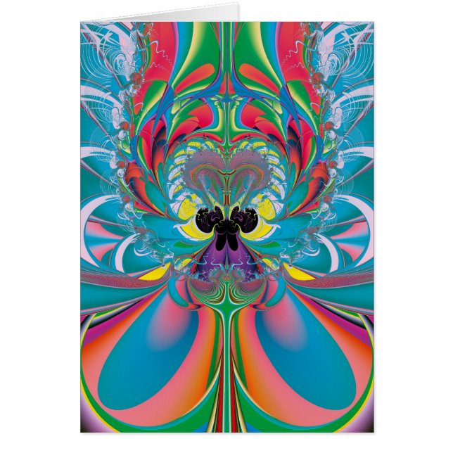 Abstracte Zomer Vlinder Kunst (Voorkant)