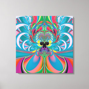 Abstracte Zomer Vlinder Kunst Canvas Afdruk
