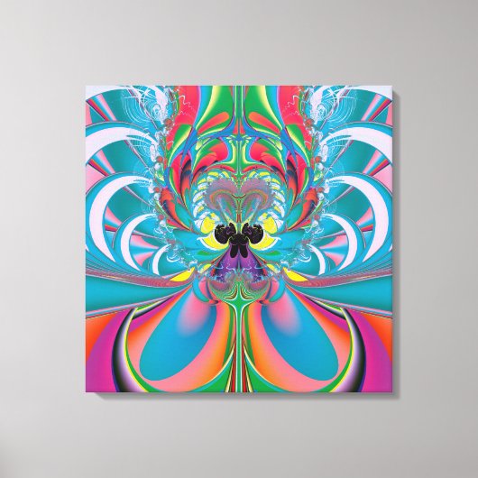 Abstracte Zomer Vlinder Kunst Canvas Afdruk (Voorkant)