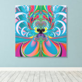 Abstracte Zomer Vlinder Kunst Canvas Afdruk (Insitu (Houten vloer))