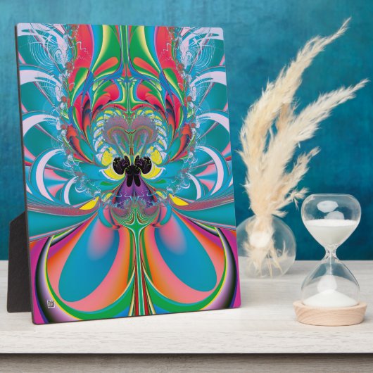 Abstracte Zomer Vlinder Kunst Fotoplaat (Zijkant)