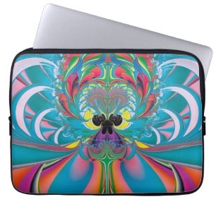 Abstracte Zomer Vlinder Kunst Laptop Sleeve