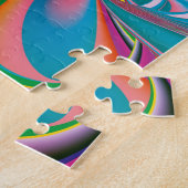 Abstracte Zomer Vlinder Kunst Legpuzzel (Zijkant)
