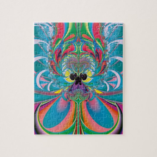 Abstracte Zomer Vlinder Kunst Legpuzzel (Verticaal)