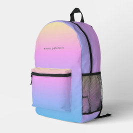 Abstracte Zomer Zonsondergang Vibe Gradient Bedrukte Rugzak