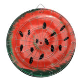 Abstracte zomer Zwavelroodwatermeloen Dartbord (Voorkant)