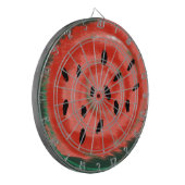 Abstracte zomer Zwavelroodwatermeloen Dartbord (Voorkant Links)