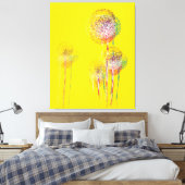 Abstracte zomerbloembomen #2 canvas afdruk (Insitu (Slaapkamer))