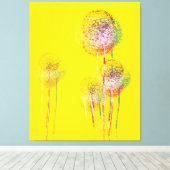 Abstracte zomerbloembomen #2 canvas afdruk (Insitu (Houten vloer))