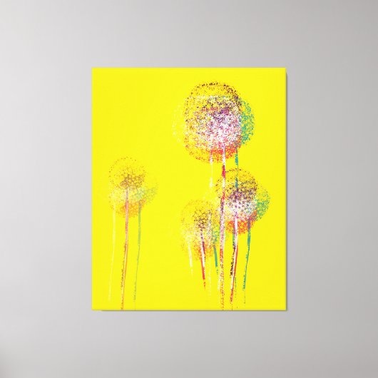 Abstracte zomerbloembomen #2 canvas afdruk (Voorkant)